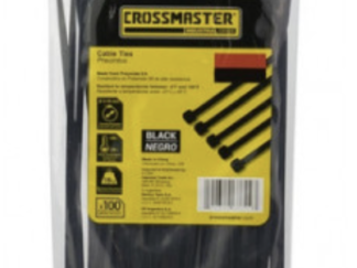 CROSSMASTER PRECINTO NYLON 4.8x400mm NEGRO x100u